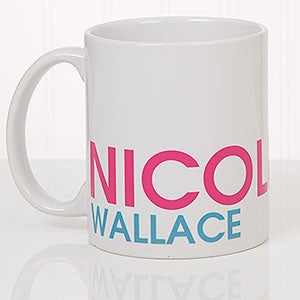 Custom Name Coffee Mug - 11oz White - 18549-W