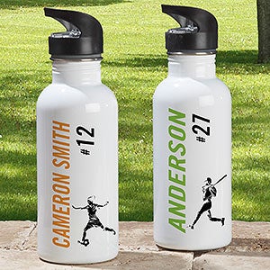Sports Enthusiast Personalized 20 Sports 20 oz. Water Bottle - 18552