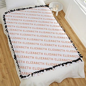 Playful Name Personalized 50x60 Tie Blanket - 18557-T