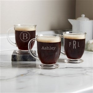 Classic Celebrations Personalized Glass Coffee Mug - 18563