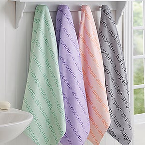 Playful Name Personalized 35x72 Bath Towel - 18568-L