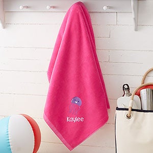 Personalized Sea Animals Bath Towels For Kids - Sea Creatures