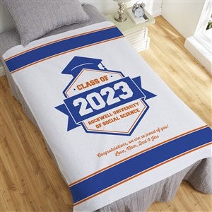 Class Of Personalized Graduation 50x60 Sweatshirt Blanket - 18577-SW