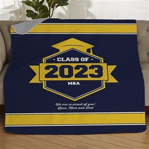 Class Of Personalized Graduation 50x60 Quilted Blanket - 18577-Q