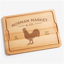 Farmhouse Kitchen Personalized Extra Large Hardwood Cutting Board- 15x21 - 18598-XL