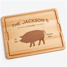 Farmhouse Kitchen Personalized Oversized Hardwood Cutting Board- 18x24 - 18598-XXL
