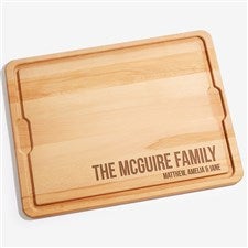 Kitchen Expressions Personalized Oversized Hardwood Cutting Board- 18x24 - 18599-XXL