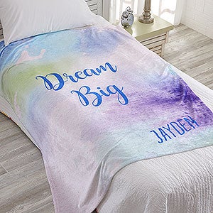 Watercolor 50x60 Personalized Fleece Blanket - 18615