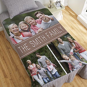 Family Photo Collage Personalized 50x60 Sweatshirt Blanket - 18619-SW