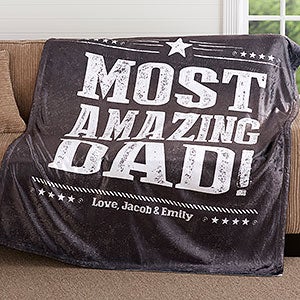 60x80 Personalized Fleece Blanket For Men - 18628-L