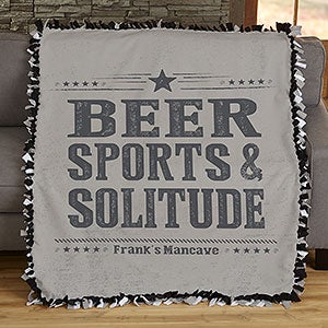 Write His Own Personalized 50x60 Tie Blanket - 18628-T