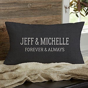Established Personalized Lumbar Throw Pillow - 18647-LB