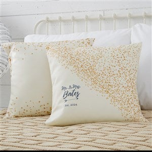Sparkling Love Personalized 18-inch Velvet Throw Pillow - 18649-LV