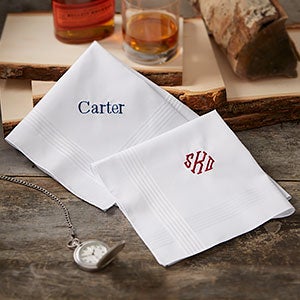 Mens Embroidered Handkerchief - 18684