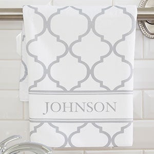 Geometric Pattern Personalized Hand Towel - 18697