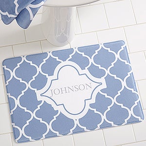 Geometric Pattern Personalized Foam Bath Mat - 18698