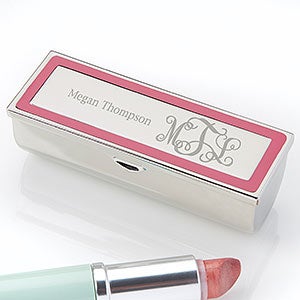 Curly Monogram Engraved Lipstick Case - 18700