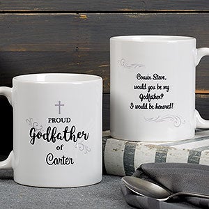 Personalized Godparents Coffee Mugs - 11 oz - White - 18713-S