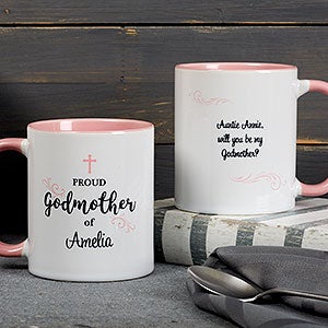 Pink Personalized Godmother Coffee Mug - 11 oz - 18713-P