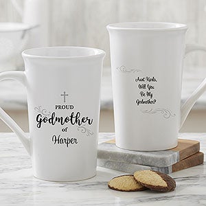 Personalized Latte Mugs for Godmother & Godfather - 18713-U