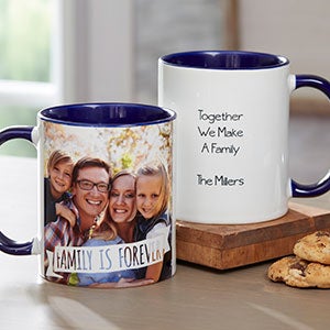 Photo Expressions Personalized Coffee Mug 11 oz.- Blue - 18714-BL