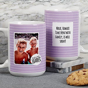 Favorite Memories Personalized Message Coffee Mug 15 oz.- White - 18719-L