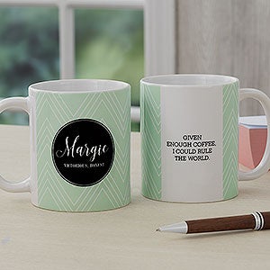 Name Meaning Custom Coffee Mug - 11oz White - 18720-S
