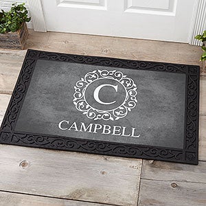 Circle & Vine Monogram Personalized Medium Doormat- 20x35 - 18744-M