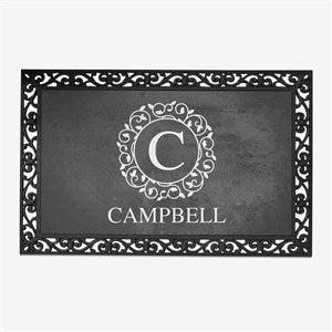 Circle  Vine Monogram Personalized Medium Doormat- 20x35 - 18744-M
