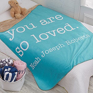 Kids Expressions Personalized 60x80 Sherpa Blanket - 18750-SL