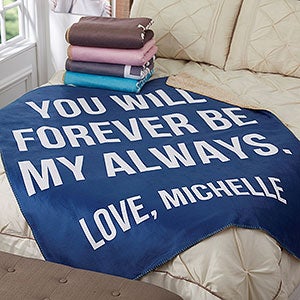 Romantic Expressions Personalized 50x60 Sherpa Blanket - 18751-S