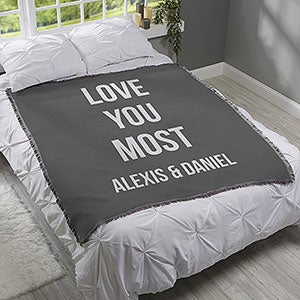 Romantic Expressions Personalized 56x60 Woven Throw - 18751-A