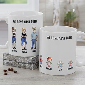 Character Collection Personalized Coffee Mug 11 oz.- White - 18767-W