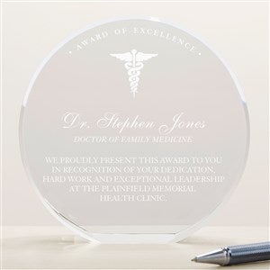 Personalized Crystal Award - Medical Professional - 6 inch - 18780-L
