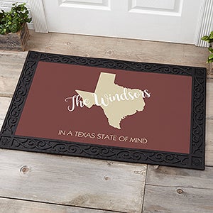 State Pride Personalized Doormat-20x35 - 18832-M