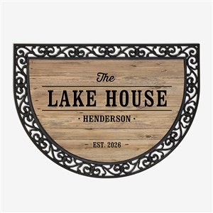 Home Away From Home Personalized Half Round Doormat - 18838