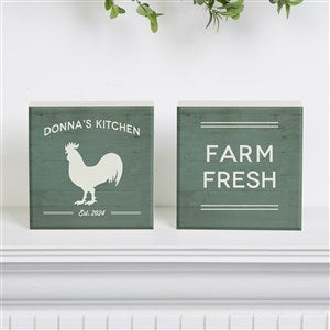 Farmhouse Kitchen Personalized Shelf Blocks- Set of 2 - 18893