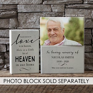 Heaven in Our Home Personalized Rectangle Shelf Blocks- Set of 2 - 18904