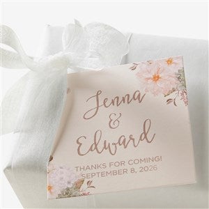 Modern Floral Wedding Personalized Gift Tags - 18915