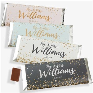 Sparkling Love Personalized Wedding Candy Bar Wrappers - 18920