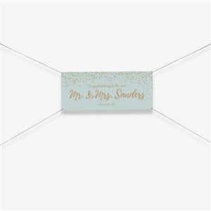 Sparkling Love Personalized Wedding Banner - 30x72 - 18923