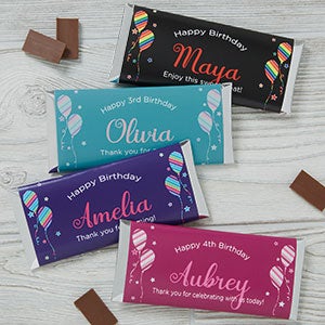 Birthday Girl Personalized Candy Bar Wrappers - 18941