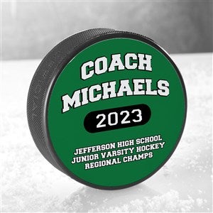 Our Coach Personalized Official Hockey Puck - 18956