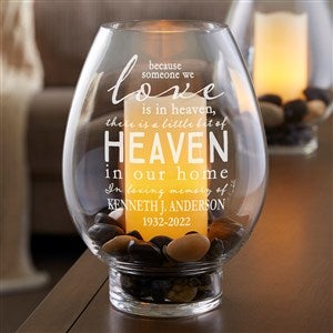 Heaven In Our Home Engraved Hurricane Candle Holder - 18962