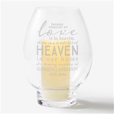Heaven In Our Home Engraved Hurricane Candle Holder - 18962