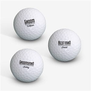 I Do Crew Personalized Golf Ball Set of 3 - Callaway® Warbird Plus - 18969-CW
