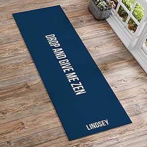 Custom Yoga Mat with Anti-Slip Black Backing - 18982