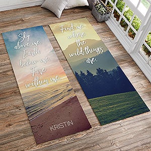 Peloton Inspired Yoga Mats Great Gift Motivational Personalize High Quality  Inspirational Quotes Ships Within 24 Hrs 
