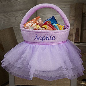 Purple Princess Tutu Personalized Plush Treat Bag - 18995-P