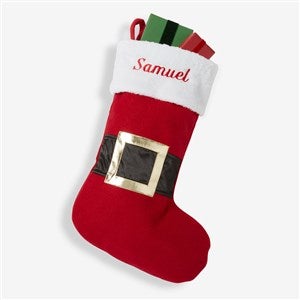 Santa Belt Personalized Christmas Stockings - 19011